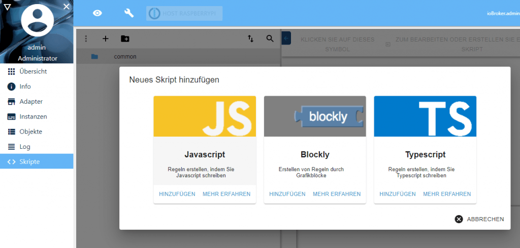 Javascript létrehozása Javascript létrehozása