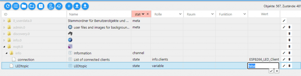 az új eszköz az MQTT adapterben az új eszköz az MQTT adapterben