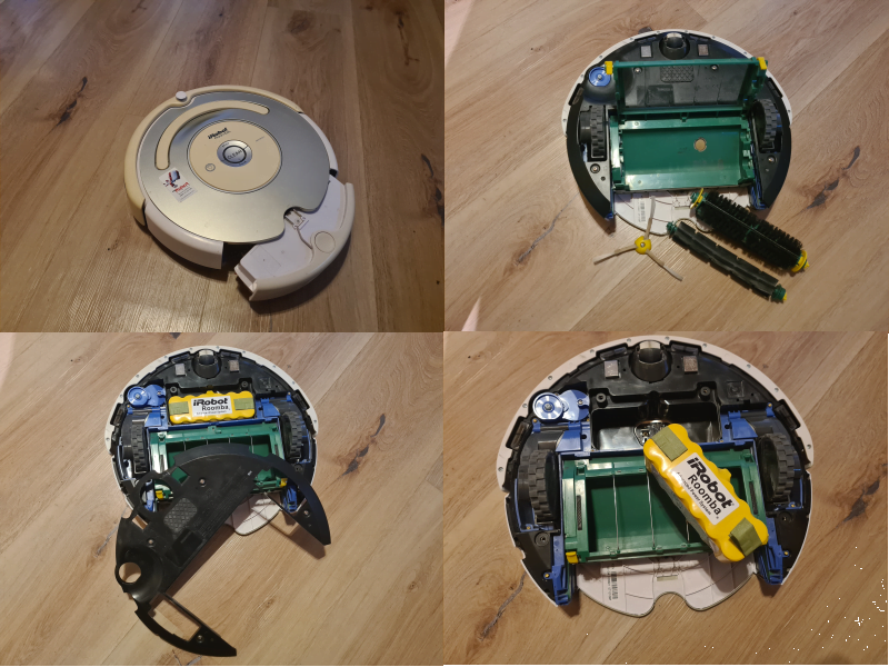 iRobot Roomba szétszerelés, alsó rész iRobot Roomba szétszerelés, alsó rész